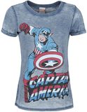 Burnout Washed, Captain America, T-shirt