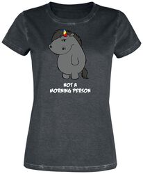 Grumpy Unicorn - Not A Morning Person, Chubby Unicorn, T-shirt
