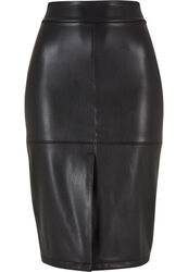 Ladies’ faux-leather pencil skirt, Urban Classics, Halvlång kjol
