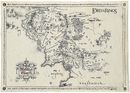 Middle Earth Map, Sagan om Ringen, Poster