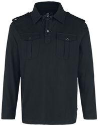 Jersey Polo Shirt Willis Long Sleeve, Brandit, Långärmad tröja