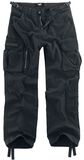 Army Vintage Trousers, Black Premium by EMP, Cargo-byxor
