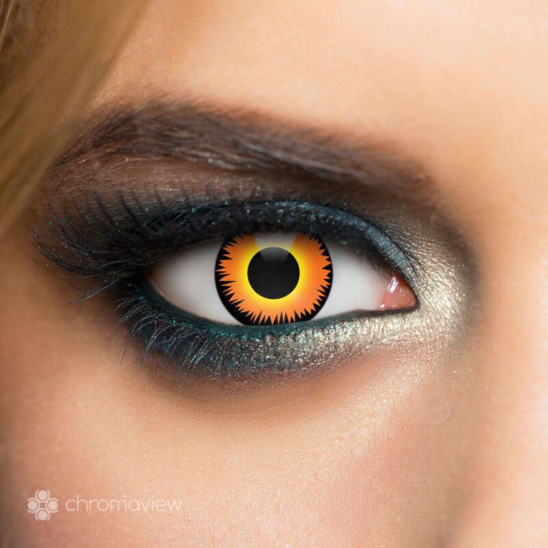 Chromaview Orange Werewolf Monthly Disposable Contact Lenses