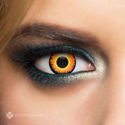 Chromaview Orange Werewolf Monthly Disposable Contact Lenses, Chromaview, Kontaktlins