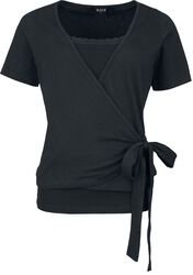 Topp i dubbla lager med knut, Black Premium by EMP, T-shirt