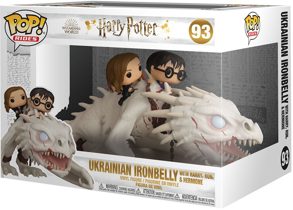Harry, Hermione & Ron Riding Gringotts Dragon (Pop Rides) vinylfigur 93
