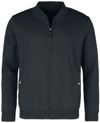 College sweatshirtjacka, Black Premium by EMP, Sweatshirt