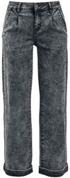 Gråa Marlene-byxor, Black Premium by EMP, Jeans