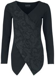 Långärmad tröja med dekorationer, Black Premium by EMP, Långärmad tröja