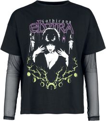 Gothicana X Elvira 2 i 1 - T-shirt och långärmad tröja, Gothicana by EMP, Långärmad tröja