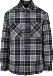 Padded chequered shirt jacket, Urban Classics, Mellansäsongsjacka