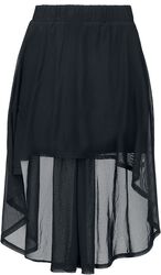 Kjol med transparenta detaljer, Gothicana by EMP, Kort kjol