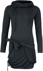 Klänning med hög krage, Black Premium by EMP, Kort klänning