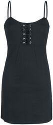 Klänning med säkerhetsnålar, Black Premium by EMP, Kort klänning
